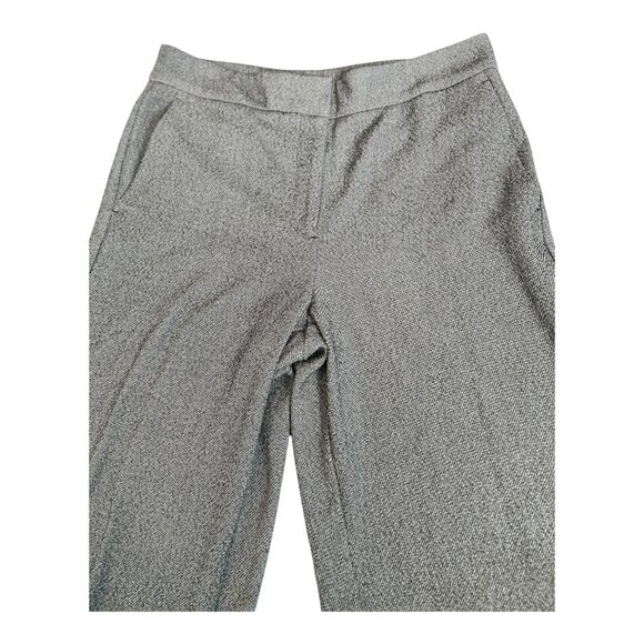 Ann Taylor Factory Wide Leg Women's Size 12 Cropped Pants Blk & White Work Wear - Picture 3 of 9